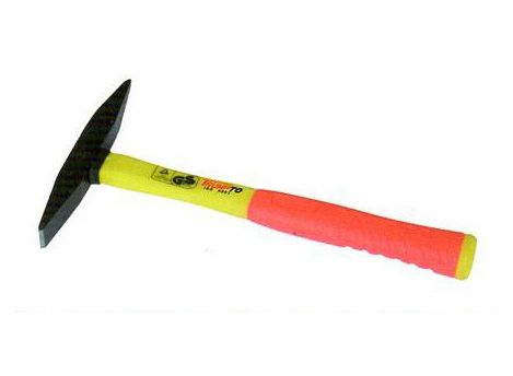 French type chipping hammer with colour plastic-coating handle