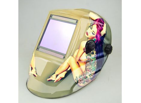 Auto-darkening welding helmet