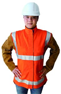 Durable Cowhide/FR Cotton Welding Jacket HBJ0019(S-4XL) Model 328